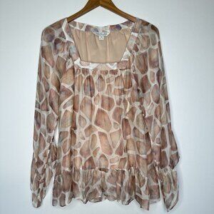 Rachel Zoe Filippa Blouse Size XS Silk Blend Flowy Tunic